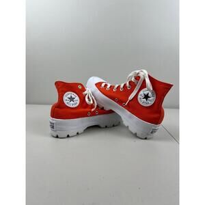 Converse Women's Orange High-Top Sneakers Size 8